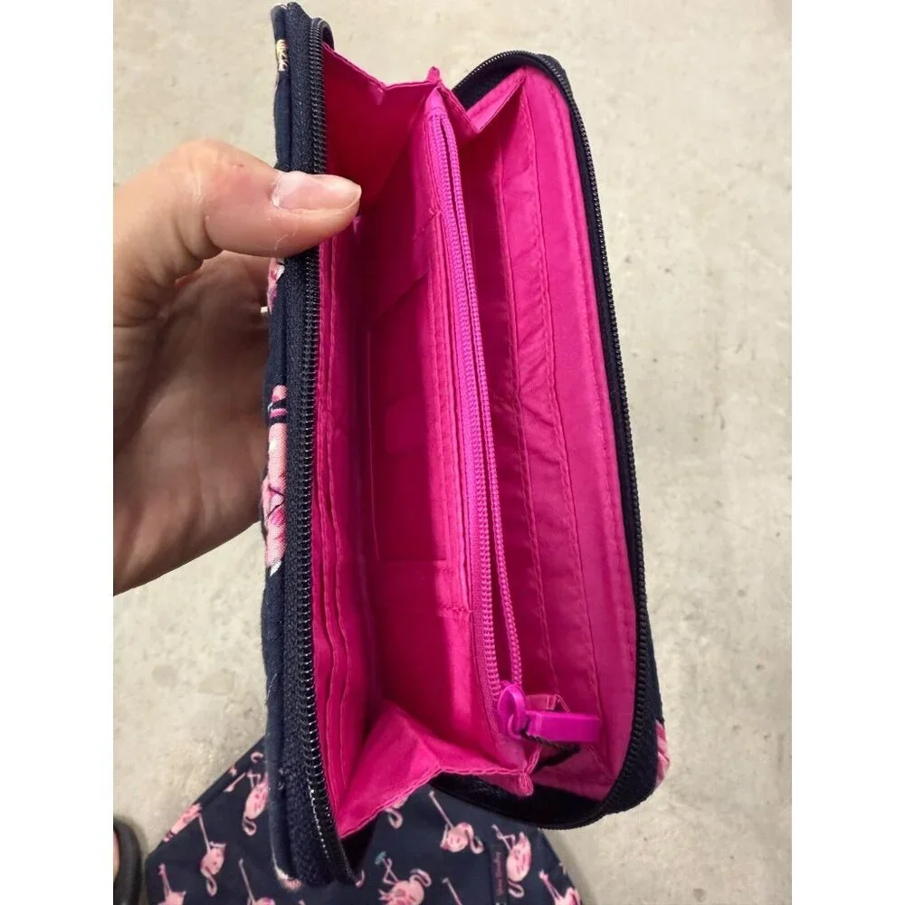 Vera Bradley Lighten Up Hipster Crossbody Bag, Flamingo Fiesta & WALLET NWTS!! - Picture 10 of 10